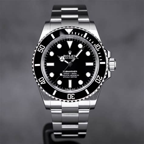 rolex red submariner logo black dial signer|rolex submariner 41mm no date.